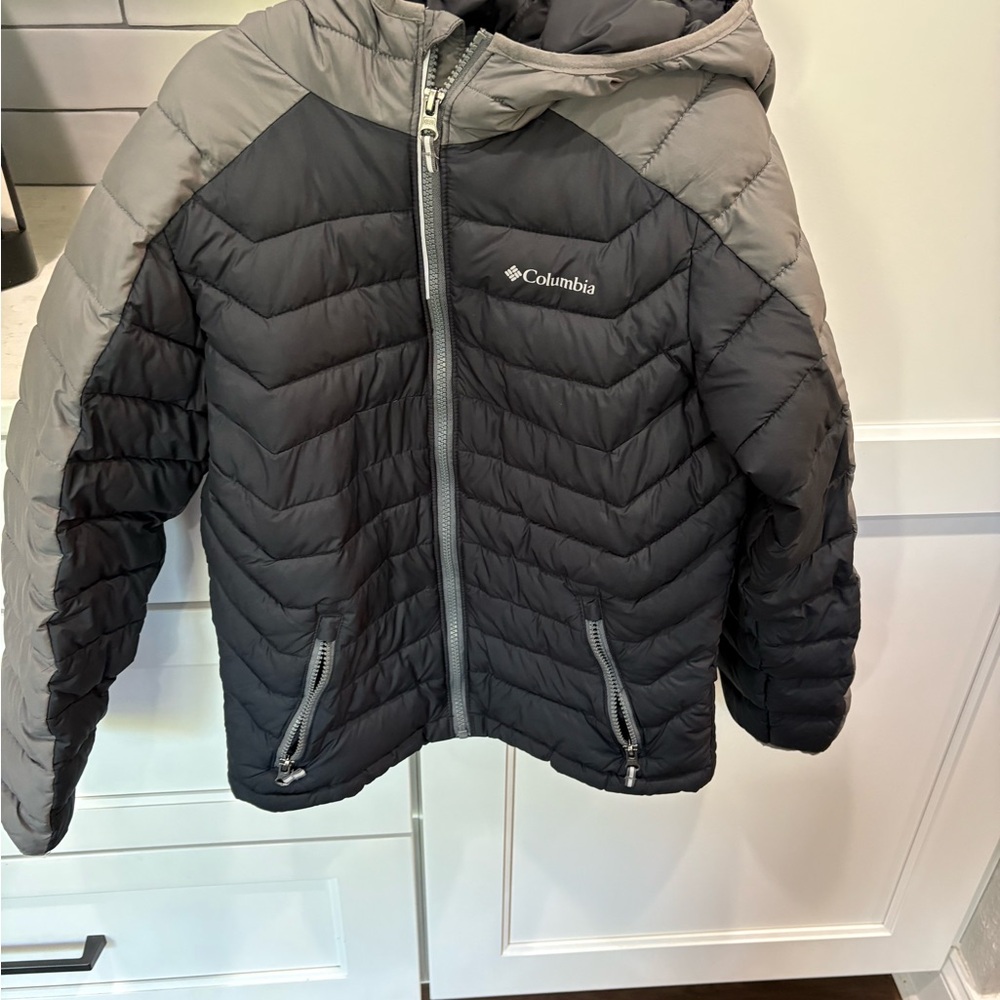 Columbia Kids Two-Tone Gray Puffer Jacket